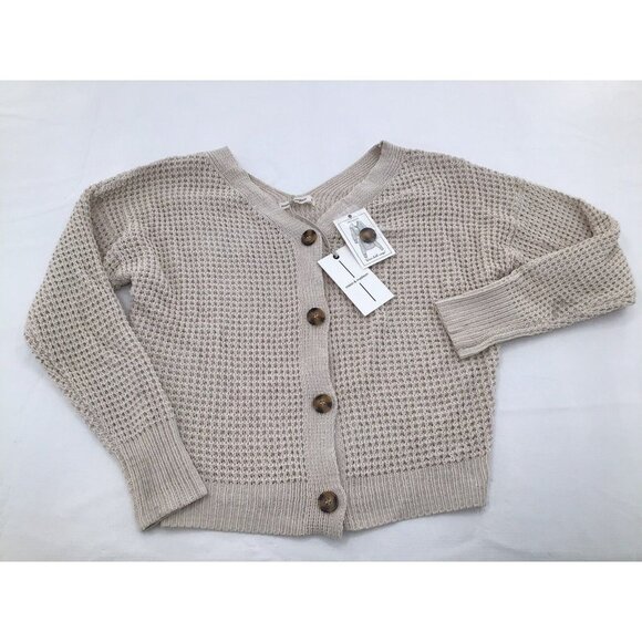 Moon and Madison Size Small Button Cardigan Sweater Knit Wide V-Neckline - Picture 1 of 6